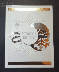 Merry and Bright Christmas Card created with Winter Wonder Stampin' Up!