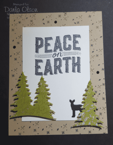 Stampin' Up! Carols of Christmas bundle Peace on Earth Christmas card by Darla Olson @ inkheaven