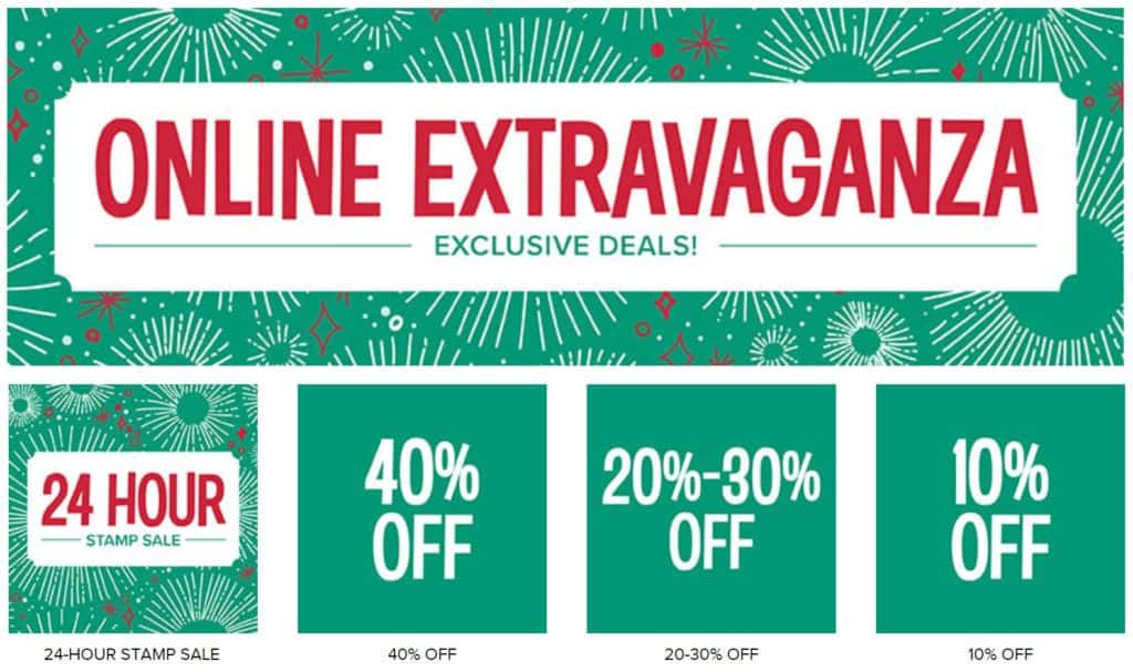 24 hour sale to kick off Online Extravaganza