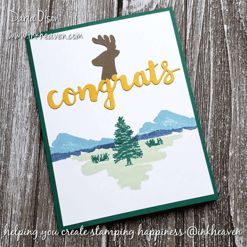 Vermont State Police Academy Graduation Card Using Waterfront stamp set by Darla Olson @inkheaven