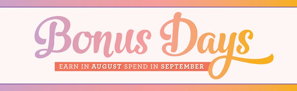 Bonus days rewards are here! For every $50 spent on an order in August earn $5 to spend on an order in September at inkheaven!