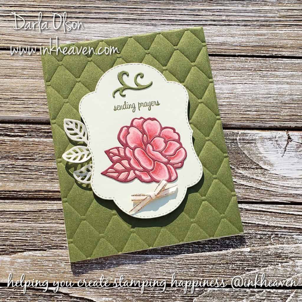 Watch this video to learn an easy trick to help you inlay intricate dies for a mosaic art look on your handmade cards.