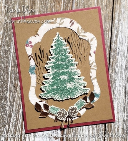 Have a woodsy holiday season with winter woods and stitched seasons