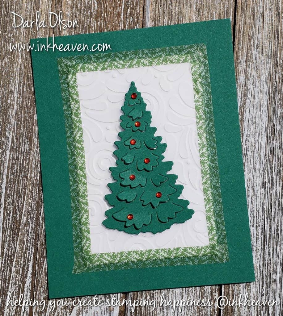Quick & Easy card layout, just frame it in washi tape by Darla at inkheaven.