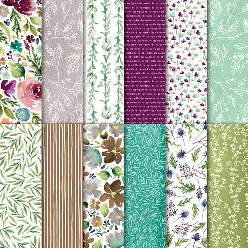 Frosted Floral Designer Series Paper is the perfect scapbooking paper for Fall weddings!