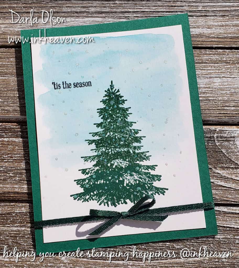 Use shimmer paint to add the frosty look of Winter to your handmade cards