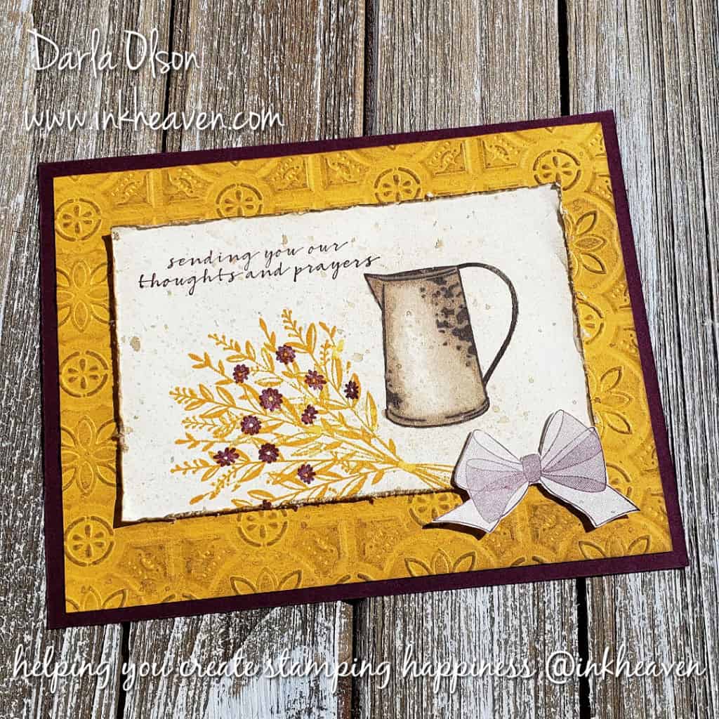 Wishing You Well is a great stamp pairing for Country Home!