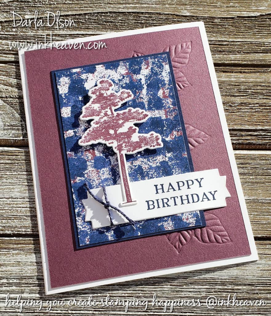 Create a masculine birthday card with Rooted in Nature by Darla Olson @inkheaven